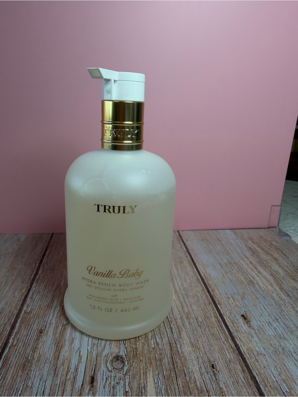 TRULY Vanilla Baby Body Wash - Cream & Gold Accents